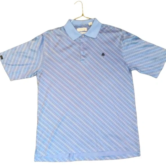 Tehama Men’s Geometric Print Golf Shirt - Picture 1 of 6